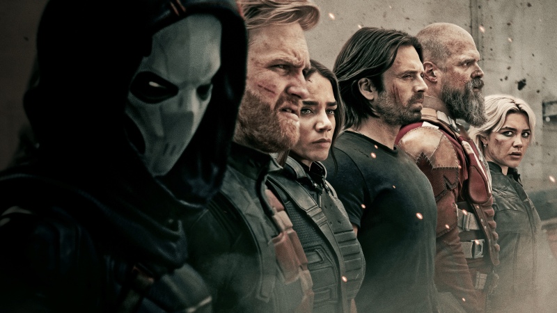 Marvel, Thunderbolts, Movie poster, Marvel Comics, 2025 Movies, Black Widow, Bucky Barnes, Taskmaster, Red Guardian, Marvel Superheroes, Florence Pugh, Yelena Belova, U.S. Agent, Ava Starr (Ghost), Wallpaper