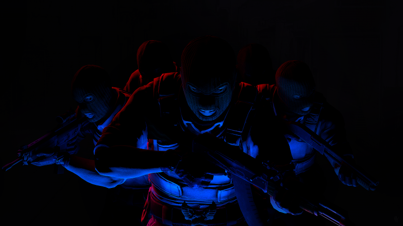 CS GO, Counter-Strike: Global Offensive, Phoenix Team, Phoenix Connection, Black background, AMOLED, Wallpaper