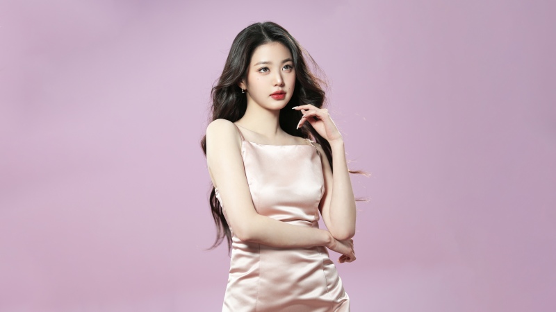 Jang Wonyoung, K-pop, 8K, K-Pop singer, Pastel purple, 5K, South Korean Singer, Wallpaper