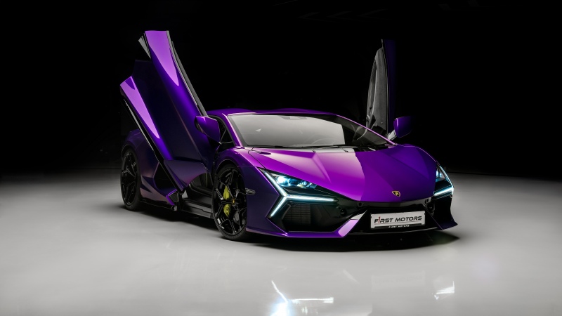 Lamborghini Revuelto, Purple aesthetic, 5K, 8K