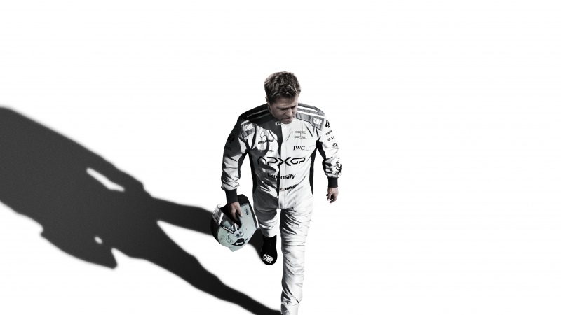Brad Pitt, Mercedes AMG Petronas, F1: The Movie, 2025 Movies, Movie poster, Brad Pitt, White background, 5K, Wallpaper