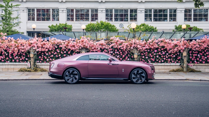 Rolls-Royce Spectre, Floral Art In Chelsea, 5K, 8K