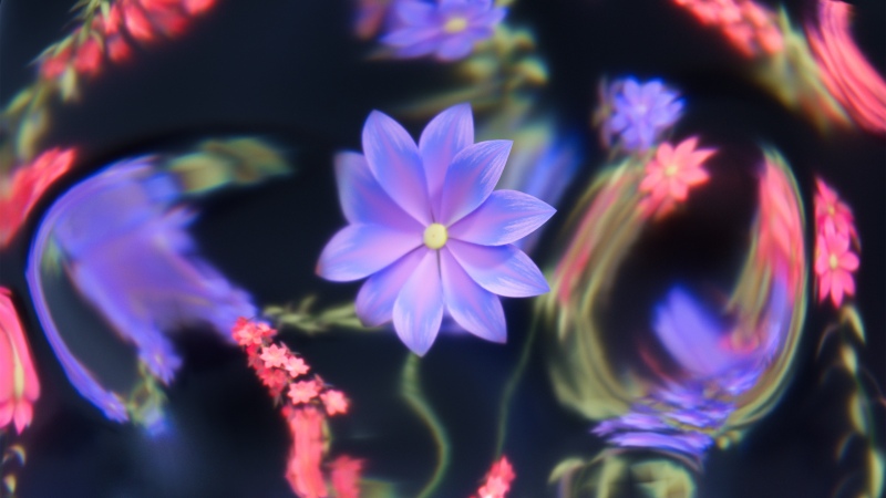 Luminous, Floral Background, Ethereal, Purple aesthetic, Bokeh