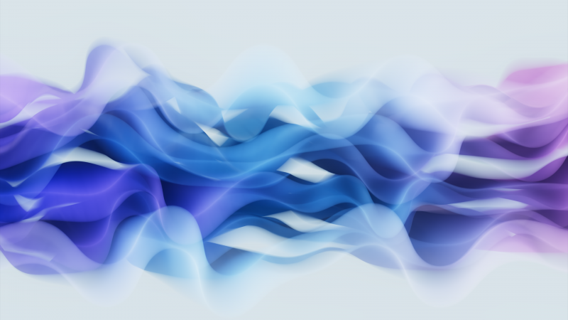 Waves, Fluid, Gradient Abstract, Blue gradient, Purple, Microsoft Design, Wallpaper