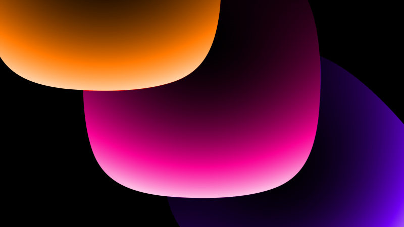 Gradient shapes, 8K, Vibrant, Colorful gradients, 5K, Black background, Wallpaper