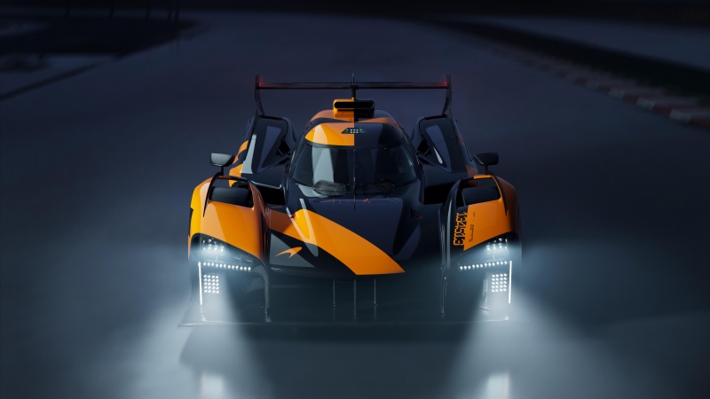 McLaren Project Endurance, Le Mans Hypercar, 5K, 8K, 10K, 12K, Race cars, Orange cars, Night