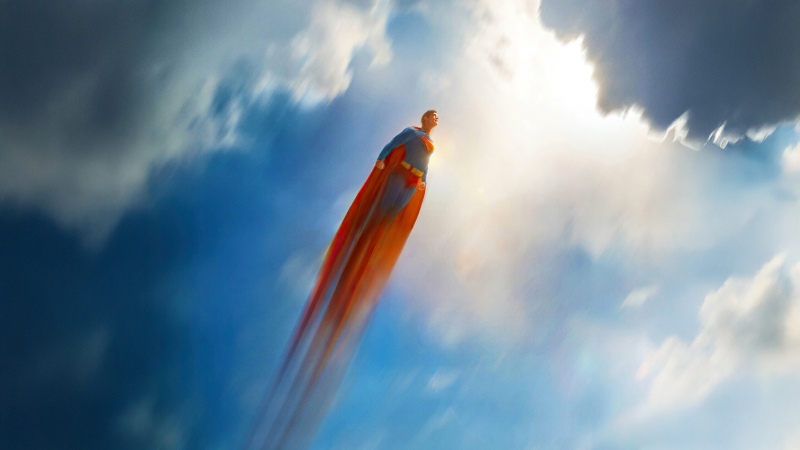 Superman, Flying, Sky, DC Superheroes, 2025 Movies, David Corenswet, Wallpaper