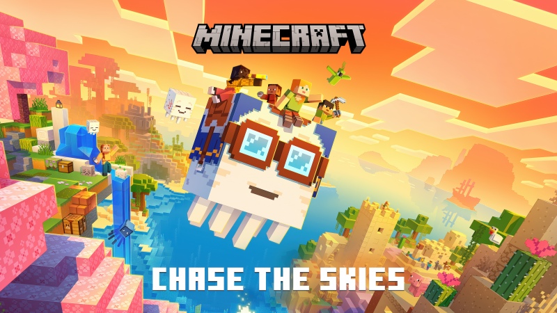 Minecraft: Chase the Skies, 5K, Video Game, 2025 Games, Minecraft