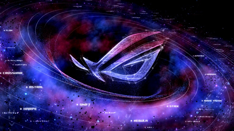 ASUS ROG, Supernova, Gaming, Galaxy, Digital art, Futuristic, Logo