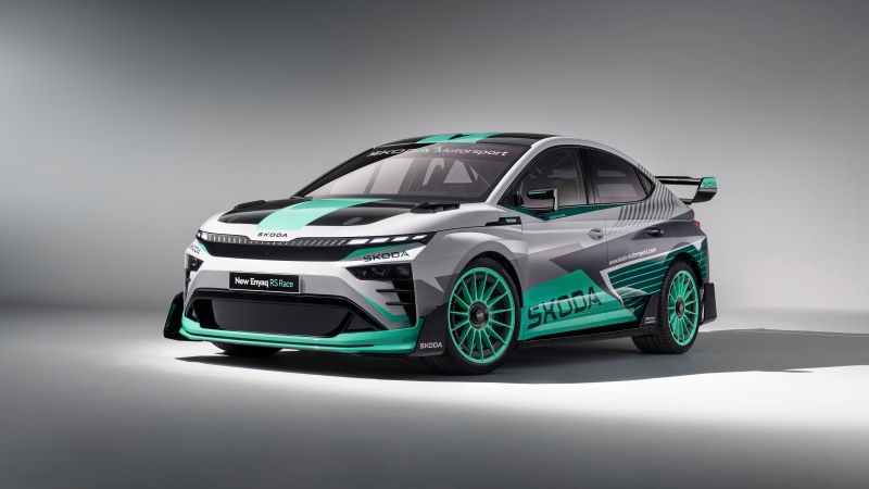 Skoda Enyaq RS Race, 2025, 5K, Concept cars, Electric Race Cars