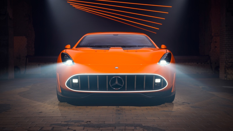 Concept AMG GT XX, 5K, 2025, Headlights, Concept cars, Wallpaper