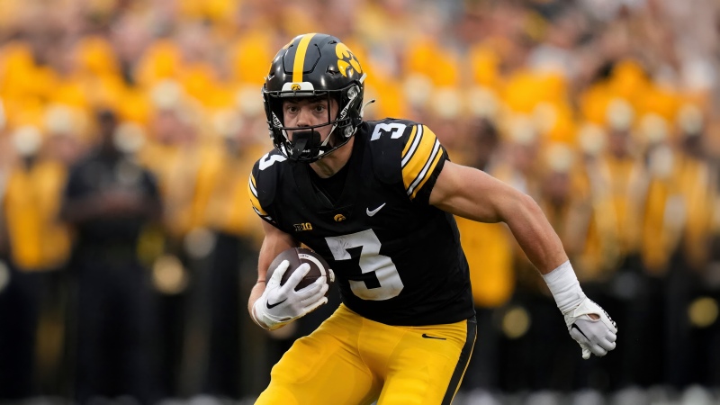 Cooper DeJean, College football, American football player, 5K, Iowa Hawkeyes, Wallpaper