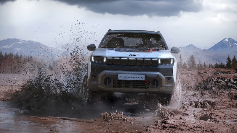 Jeep Compass 4xe Overland, 2025, Off-Road SUV, Splash, 5K, Hybrid cars, Wallpaper