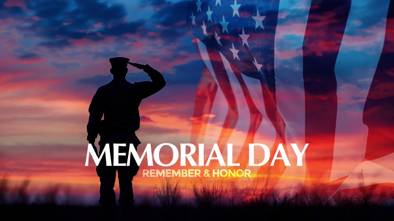 Memorial day, Soldier, Salute, American flag, Sunset, Patriotic, Honor