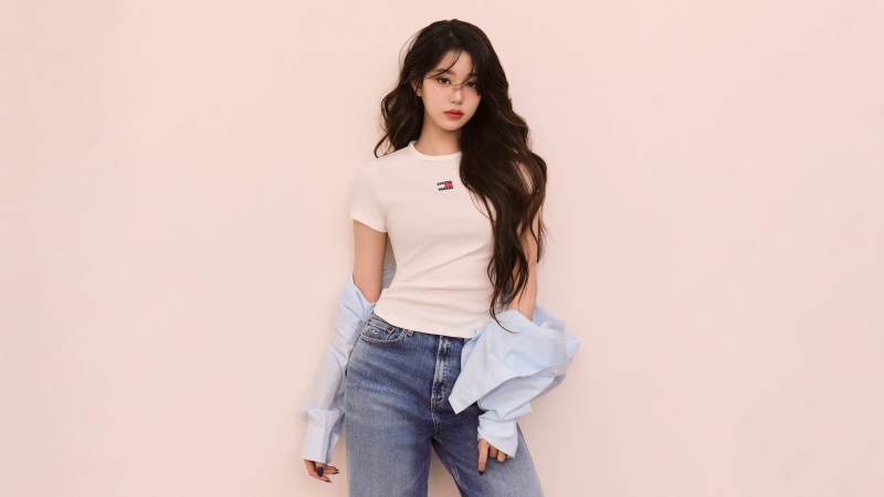 Jang Wonyoung, Tommy Hilfiger, 5K, Luxury fashion, Wallpaper