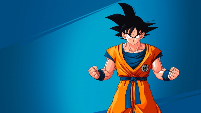 Dragon Ball Z: Kakarot, Anime game, Goku, Blue background