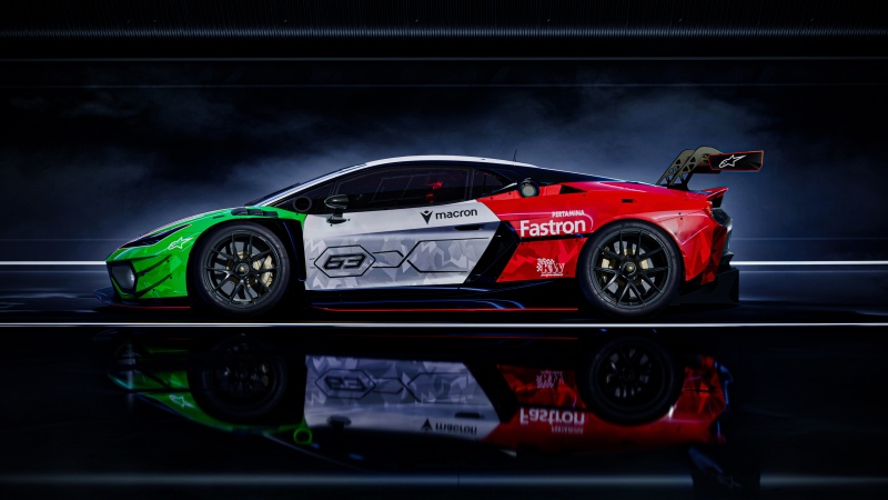 Lamborghini Temerario GT3, Dark background 5K