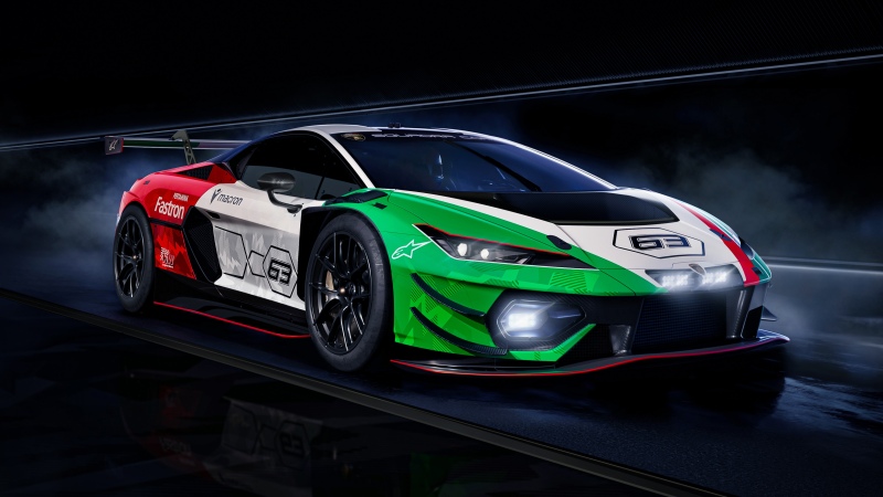Lamborghini Temerario GT3, iPhone wallpaper