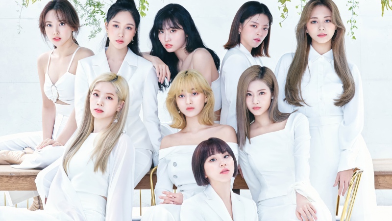 TWICE background, Nayeon, Jeongyeon, Momo, Sana, Jihyo, Mina, Dahyun, Chaeyoung, Tzuyu
