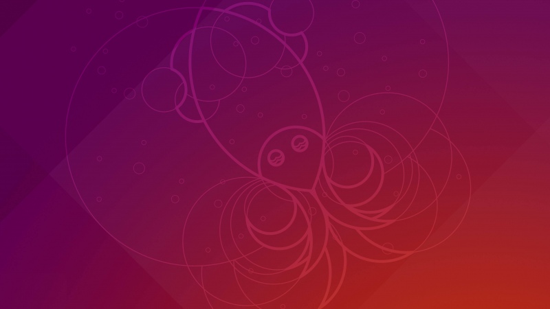 Ubuntu 18.10 (Cosmic Cuttlefish), Stock, Gradient background, Geometric