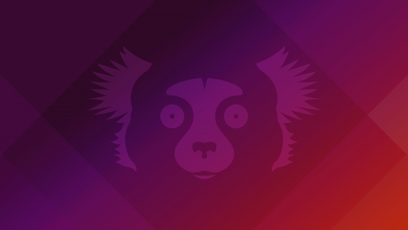 Ubuntu 21.10 (Impish Indri), Stock, Gradient background, Purple gradient, ubuntu