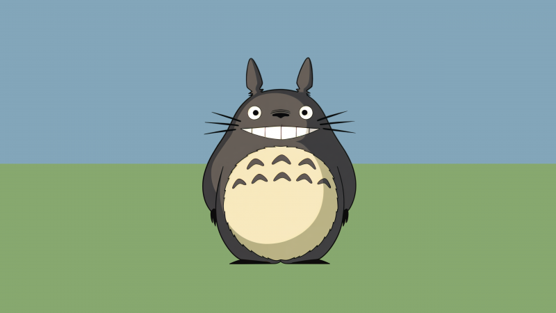 Totoro, 5K, Minimalist, My Neighbor Totoro, Studio Ghibli, Anime poster, Wallpaper