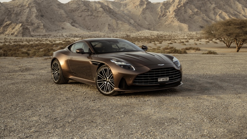 Aston Martin DB12, Desert, 8K, Sports cars, 5K, Wallpaper