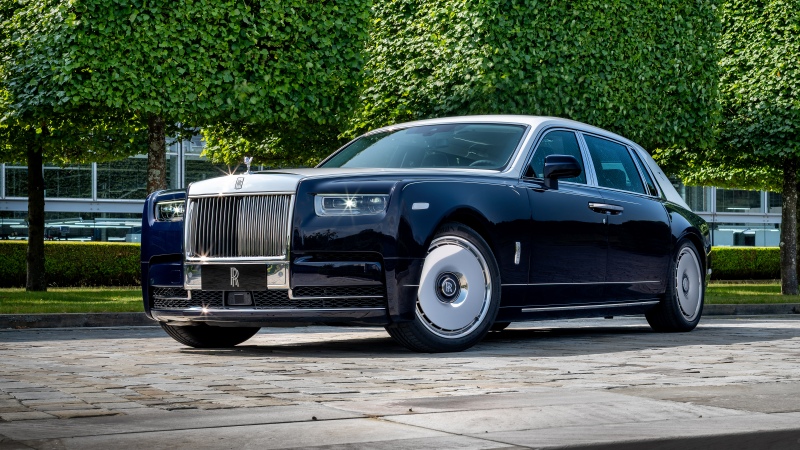 Rolls-Royce Phantom Extended Chinese Mural Art, 2025, 5K, Rolls-Royce Phantom Extended, Wallpaper