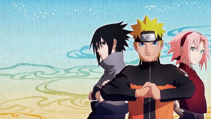 Naruto Shippuden, Naruto Team 7, Anime poster, Sakura Haruno, Sasuke Uchiha, Naruto Uzumaki, Wallpaper