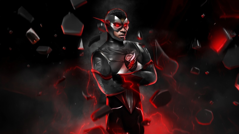 Black Flash, DC Comics, DC Superheroes, Dark background, 5K