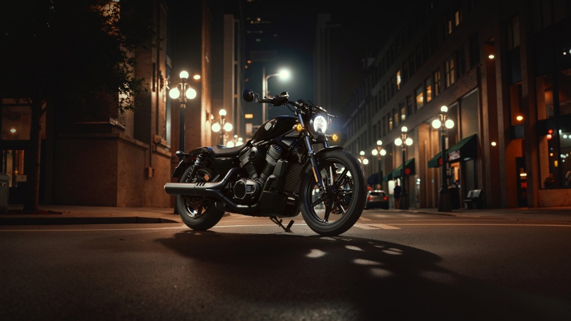 Harley-Davidson RH975 Nightster, 2026, 5K, 8K, Harley-Davidson Nightster, City street, Night City