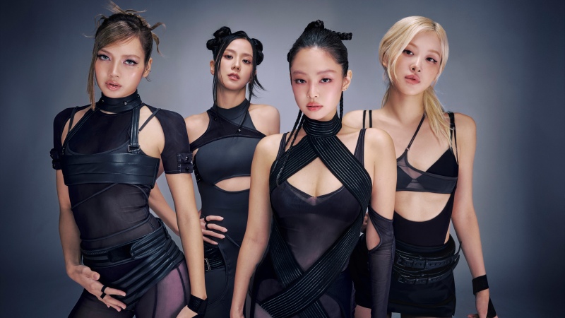 Blackpink - DEADLINE, 8K, Jisoo, Lisa, Rose (Blackpink), Jennie, 5K, Black dress