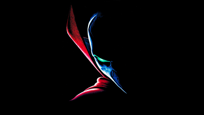 Spawn, Black background, 5K, Wallpaper