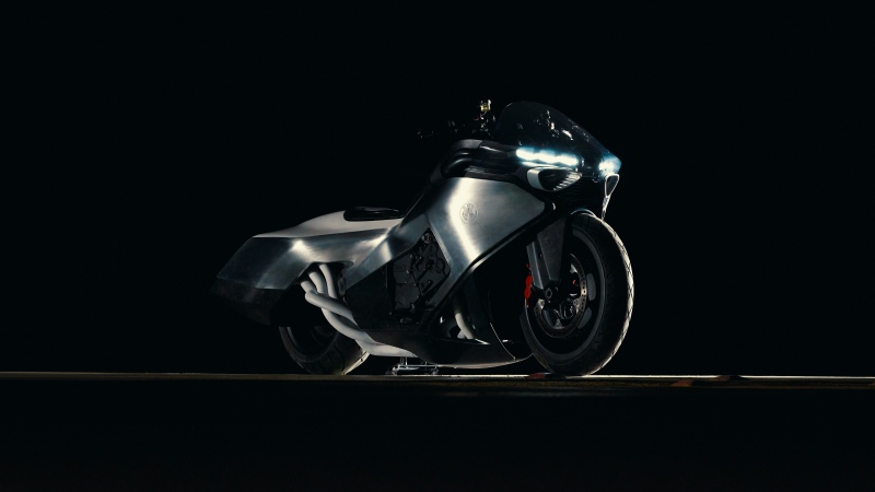 BMW Vision K18, Dark background, 2026, Concept bikes