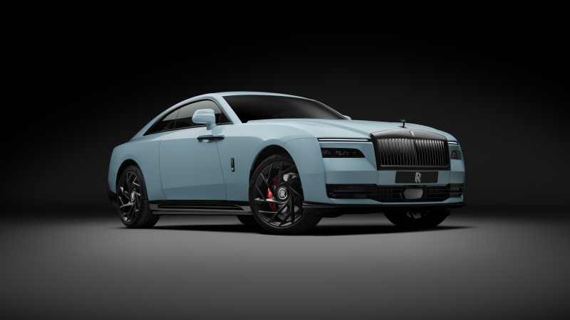Rolls-Royce Black Badge Spectre, 2026, 5K, 8K, Dark background