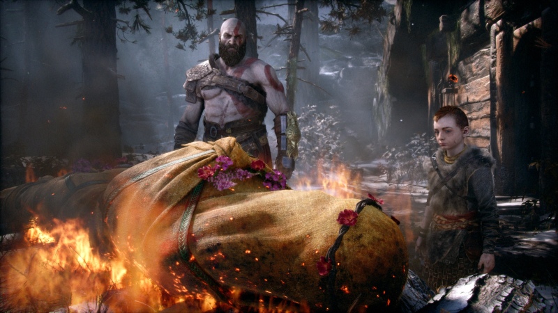 God of War Laufey, Kratos, Atreus