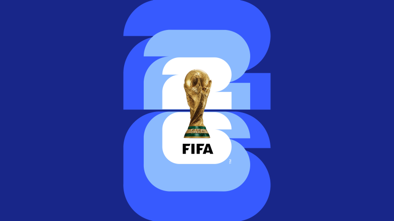 FIFA World Cup 2026, Blue background, 5K