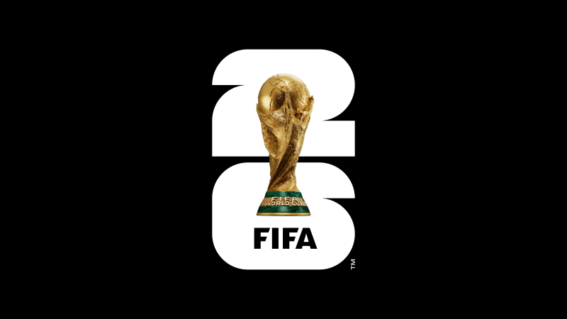 FIFA World Cup 2026 Logo, Black background