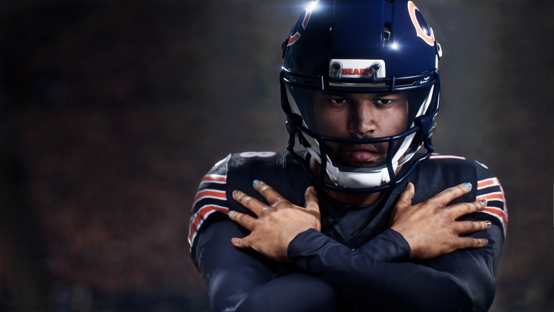 Chicago Bears player in Madden NFL 27