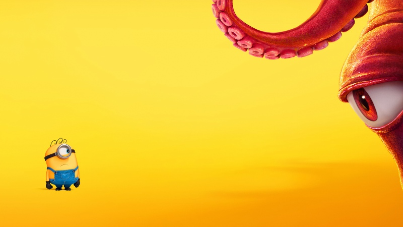 Minions & Monsters, Goomi, 2026 Movies, Yellow background, Animation movies, Wallpaper