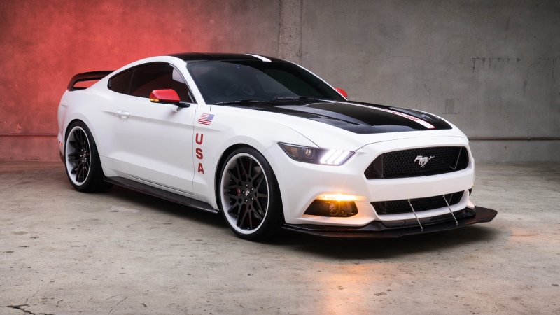 Ford Mustang Apollo Edition, 5K, Sports car, White cars, Ford Mustang, Wallpaper