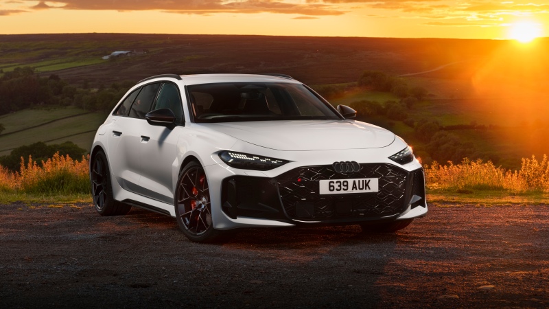 Audi RS 5 Avant, 5K, 2026, Sunset, Wallpaper