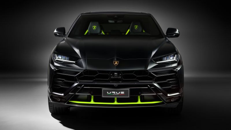 Lamborghini Urus Graphite Capsule, 2021, Dark background, Black cars, 5K, 8K, Wallpaper