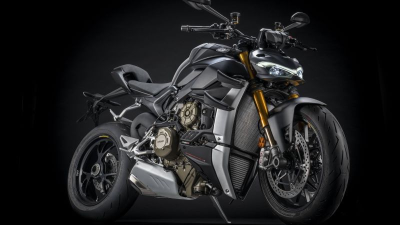 Ducati Streetfighter V4, Dark Stealth, Dark background, 2021, 5K, 8K, Wallpaper