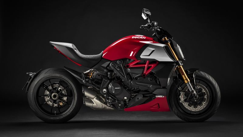 Ducati Diavel 1260 S, Cruiser motorcycle, 2021, Wallpaper