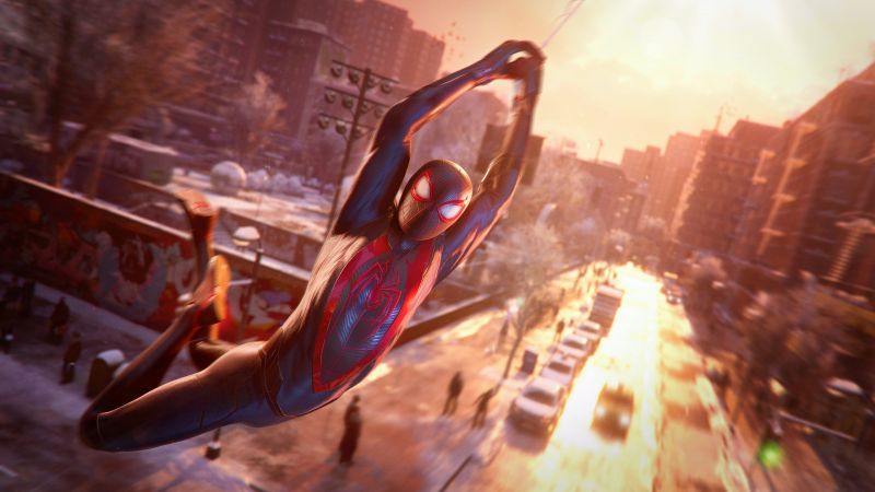 Marvel's Spider-Man: Miles Morales, Gameplay, PlayStation 5, 2020 Games, Wallpaper