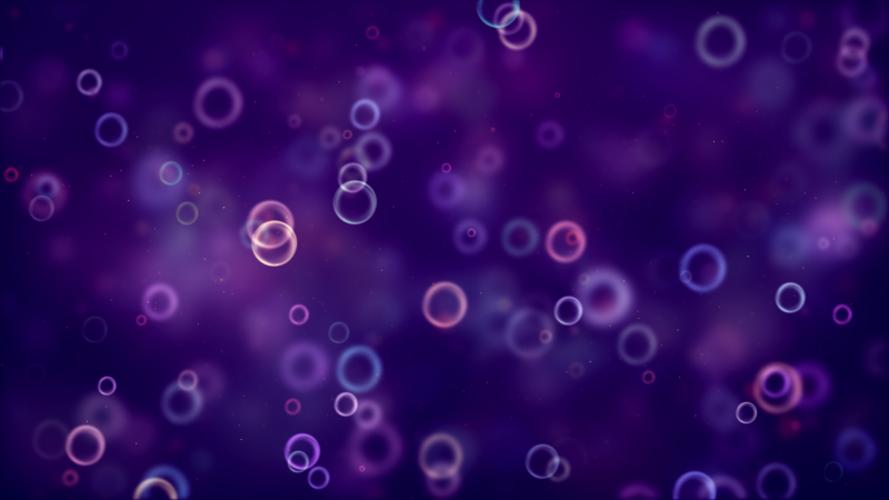 Bubbles bokeh purple background blurred pattern 