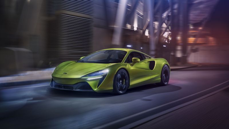 McLaren Artura, Supercars, PHEV cars, 2022, 5K, 8K, Wallpaper