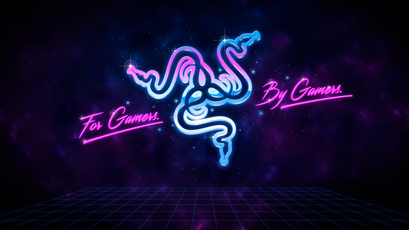 Razer, For Gamers By Gamers, Neon, Wallpaper