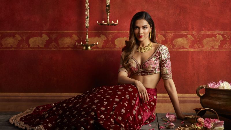 Deepika Padukone, Indian actress, Bollywood actress, Traditional, Photoshoot, Wallpaper